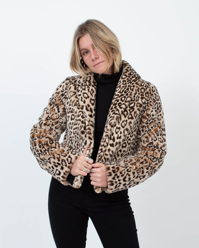 Velvet by Graham & Spencer Clothing Small Animal Print Jacket