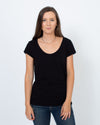 Velvet by Graham & Spencer Clothing Small Basic Black Tee