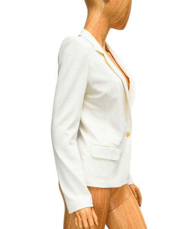 Velvet by Graham & Spencer Clothing Small Satin Notch-Lapel Blazer