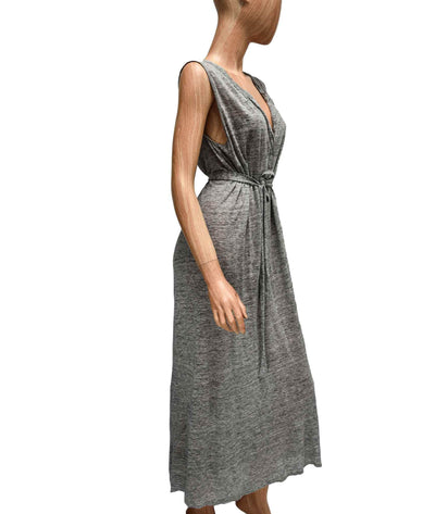 Velvet by Graham & Spencer Clothing Small Sleeveless Maxi Dress with Waist Tie