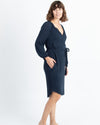 Velvet by Graham & Spencer Clothing XS Navy Long Sleeve Dress