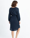 Velvet by Graham & Spencer Clothing XS Navy Long Sleeve Dress
