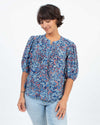 Velvet by Graham & Spencer Clothing XS Printed Puff Sleeve Blouse