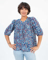 Velvet by Graham & Spencer Clothing XS Printed Puff Sleeve Blouse