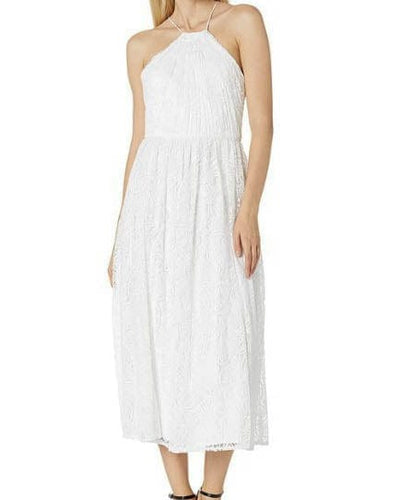 Vera Wang Clothing Large | US 10 "Tee Length Halter Lace" Dress