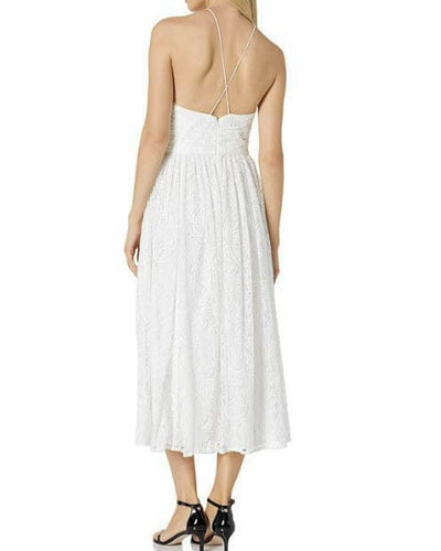 Vera Wang Clothing Large | US 10 "Tee Length Halter Lace" Dress