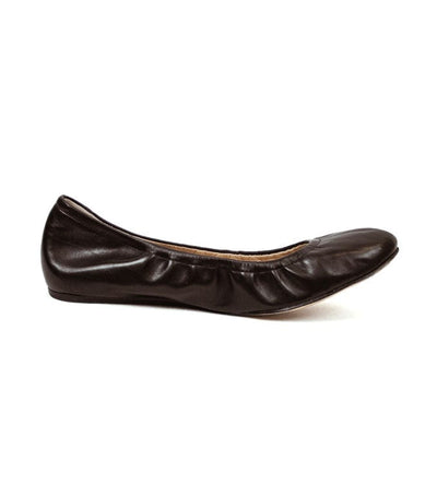 Vera Wang Lavender Shoes Large | US 10 Lillian Black Leather Flats