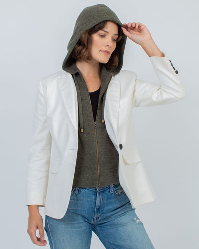 Veronica Beard Accessories One Size "Cashmere Hoodie Dickey"