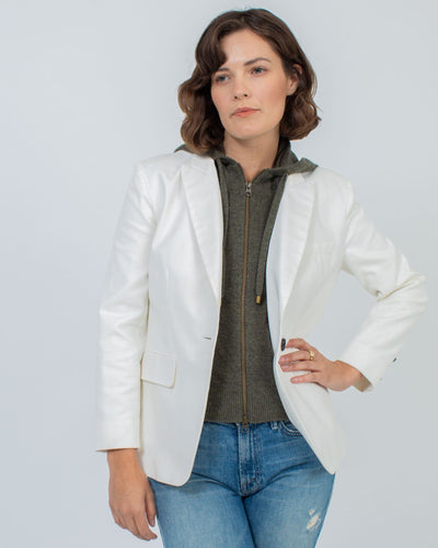 Veronica Beard Accessories One Size "Cashmere Hoodie Dickey"