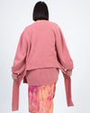 Veronica Beard Clothing Large Pink Wrap Cardigan