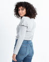 Veronica Beard Clothing Large Ribbed Long Sleeve Tee