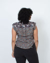 Veronica Beard Clothing Large | US 10 Printed Sleeveless Blouse