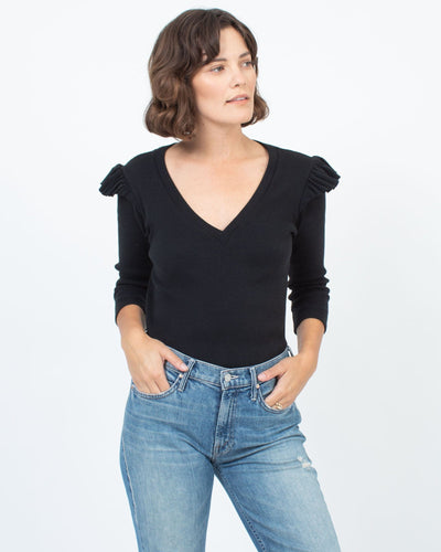 Veronica Beard Clothing Medium Ribbed Long Sleeve