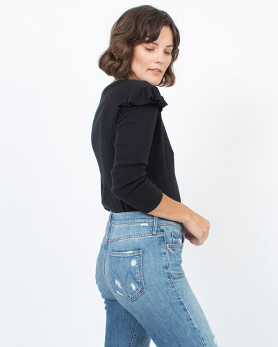 Veronica Beard Clothing Medium Ribbed Long Sleeve