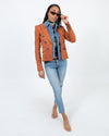 Veronica Beard Clothing XS | US 0 Rust Blazer with Removable Denim Vest