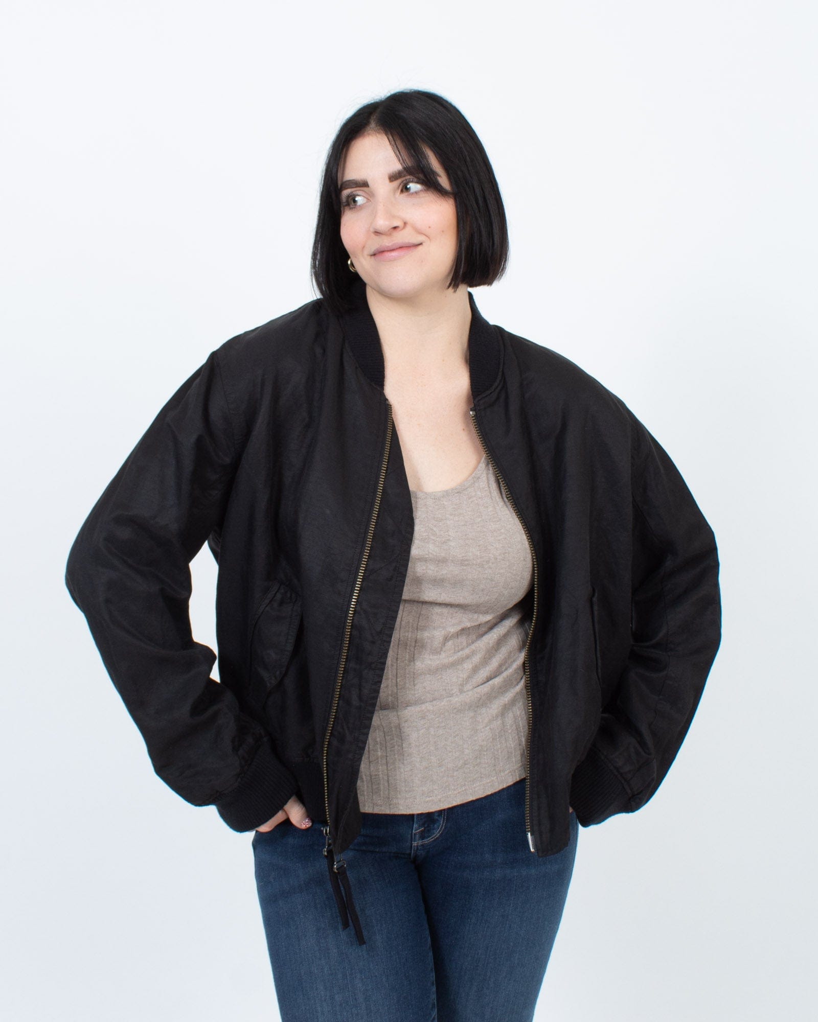Black Bomber Jacket