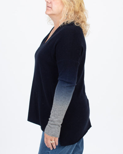 Vince Clothing Large Long Sleeve Ombre Sweater