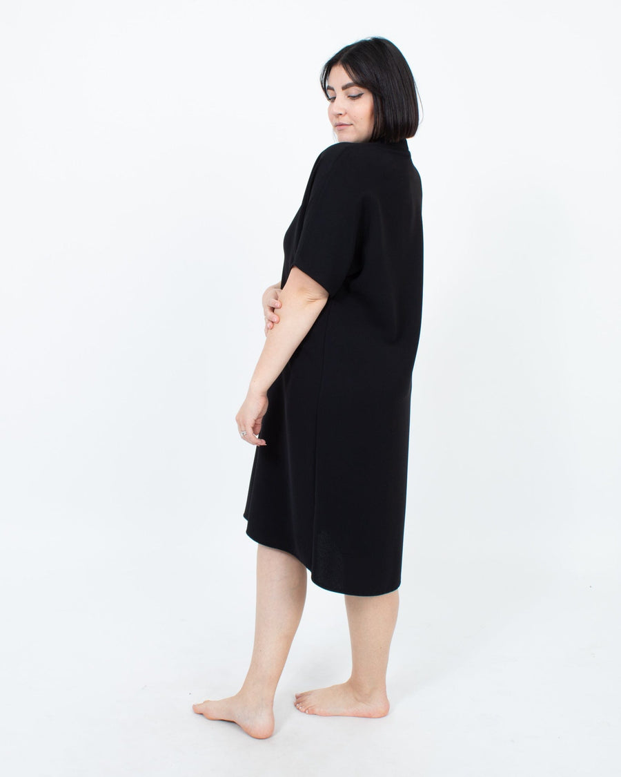 Vince Clothing Medium Black Short Sleeve Shift Dress
