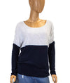 Vince Clothing Medium Block Colored Long Sleeve Top