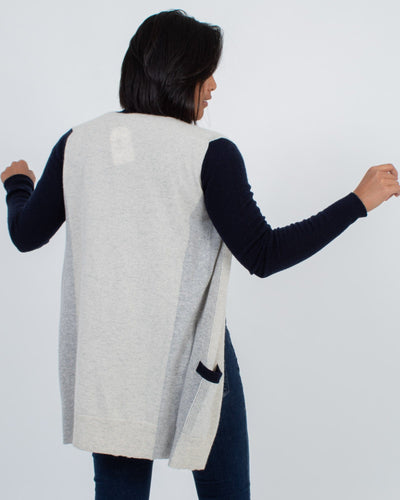 Vince Clothing Medium Color Block Cardigan
