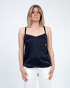 Vince Clothing Medium Navy Sleeveless Blouse