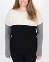 Vince Clothing Medium Wool Color Block Sweater