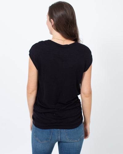 Vince Clothing Small Basic Black Blouse