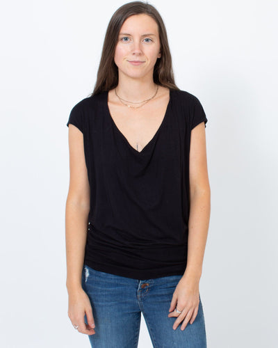 Vince Clothing Small Basic Black Blouse