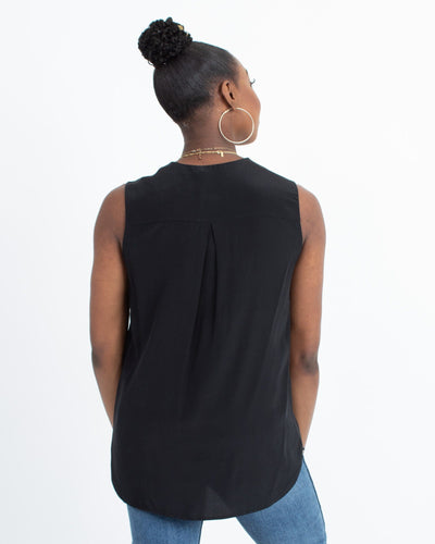 Vince Clothing Small Black Sleeveless Blouse