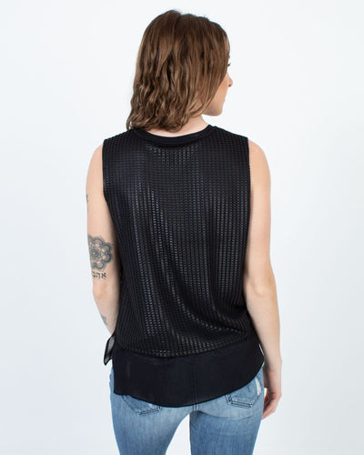 Vince Clothing Small Black Sleeveless Blouse