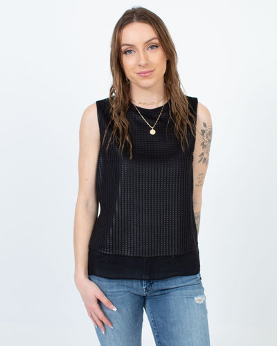 Vince Clothing Small Black Sleeveless Blouse