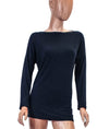 Vince Clothing Small Boat Neck Long Sleeve Tee
