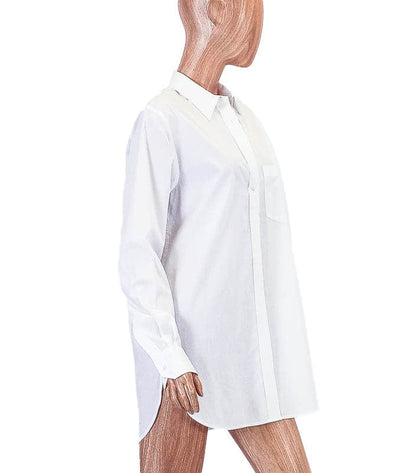 Vince Clothing Small Patch Pocket Button Down Tunic