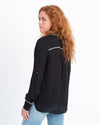 Vince Clothing Small Sheer Black Button Down