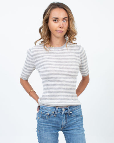 Vince Clothing Small Striped Cashmere Sweater