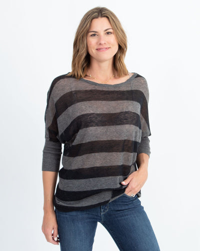 Vince Clothing Small Striped Dolman Sleeve Tee