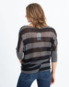 Vince Clothing Small Striped Dolman Sleeve Tee