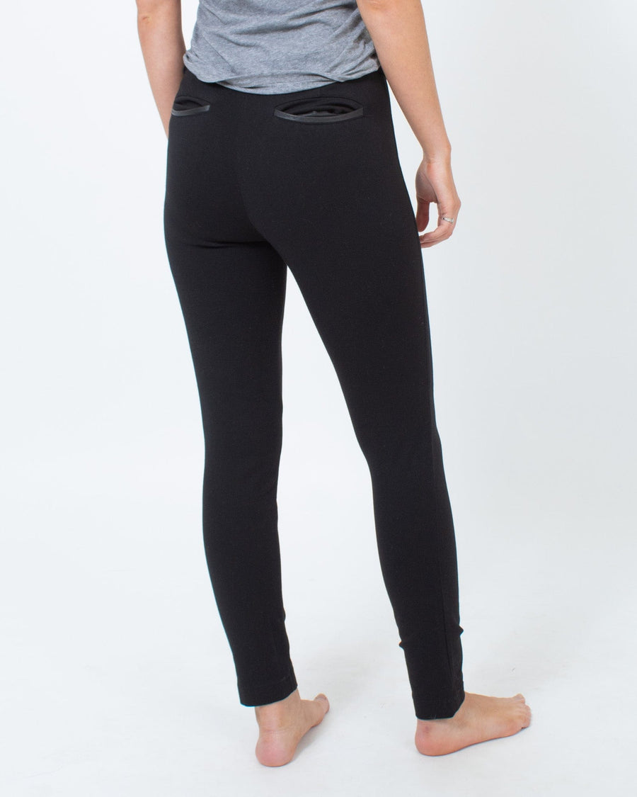 Vince Clothing Small | US 4 Black Skinny Leg Trousers