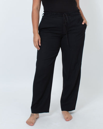 Vince Clothing XL | US 12 Black Straight Leg Pants