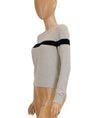 Vince Clothing XS Crew Neck Terry Stripe Sweater