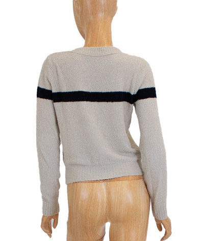 Vince Clothing XS Crew Neck Terry Stripe Sweater