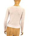 Vince Clothing XS Long Sleeve Raglan Linen Tee