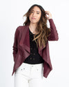 Vince Clothing XS Maroon Leather Jacket