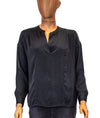 Vince Clothing XXS | US 0 Semi-Sheer Long Sleeve Blouse
