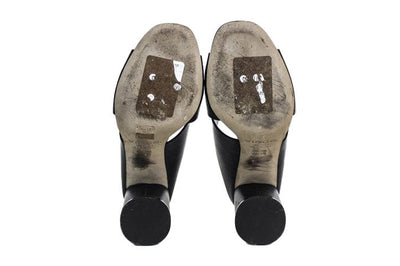 Vince Shoes Small | US 7.5 I IT 37.5 Black Leather Mules