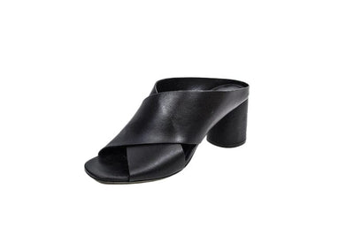 Vince Shoes Small | US 7.5 I IT 37.5 Black Leather Mules