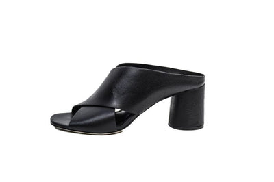 Vince Shoes Small | US 7.5 I IT 37.5 Black Leather Mules