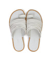 Vince Shoes Small | US 7 I EUR 37 White Leather Strap Slide On Sandals