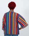 WARM Clothing Medium Mutlicolor Striped Jacket