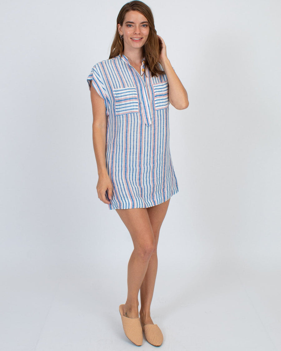 WARM Clothing Small Striped Linen Dress